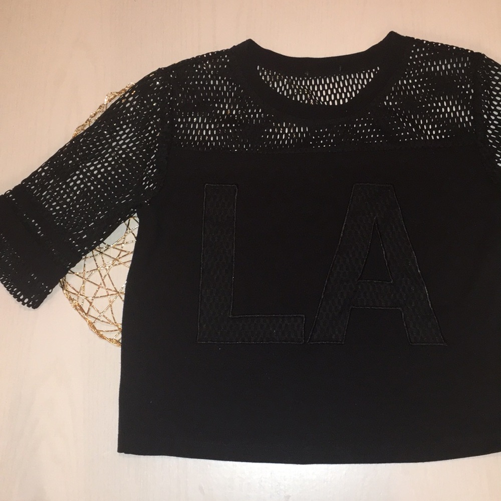 Mesh crop LA top
